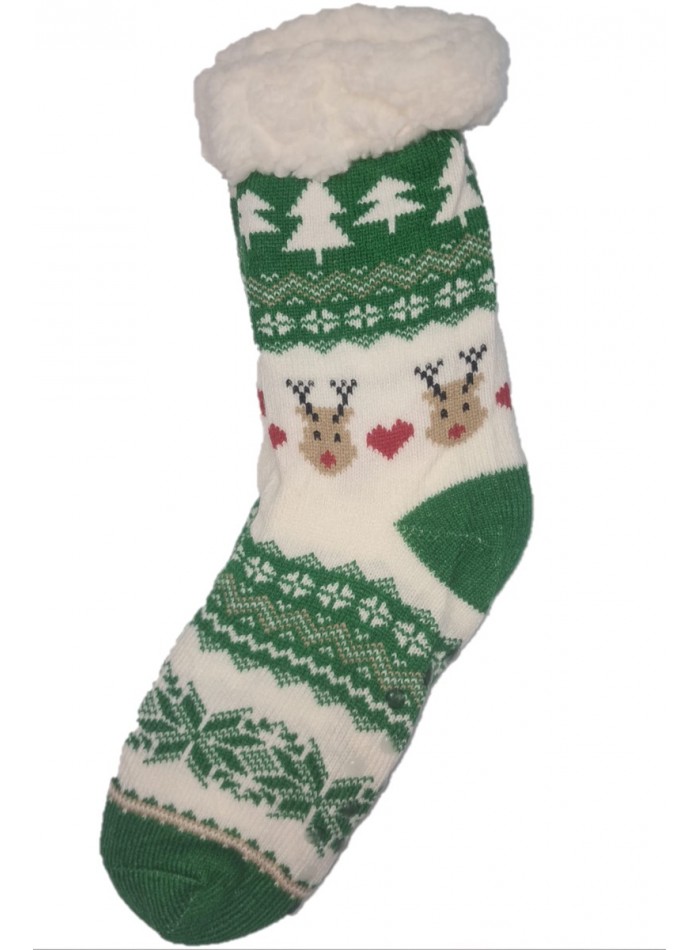 Set sosete imblanite cu motive de Craciun